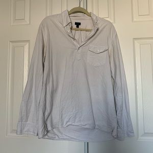 JCrew Men’s Light Grey Striped Oxford Shirt